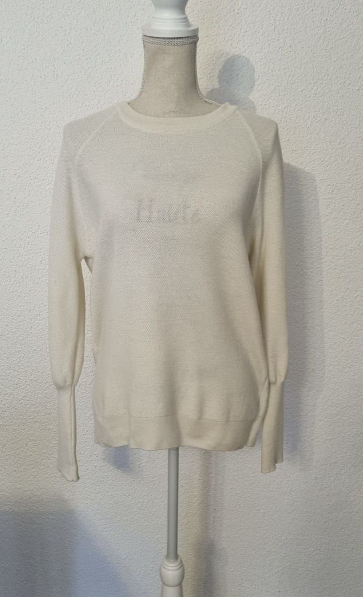 Pullover & Sweatshirts: Edler wollweisser Pullover der Marke SET, Gr. M – Gebraucht aus Zuchwil von Arche0