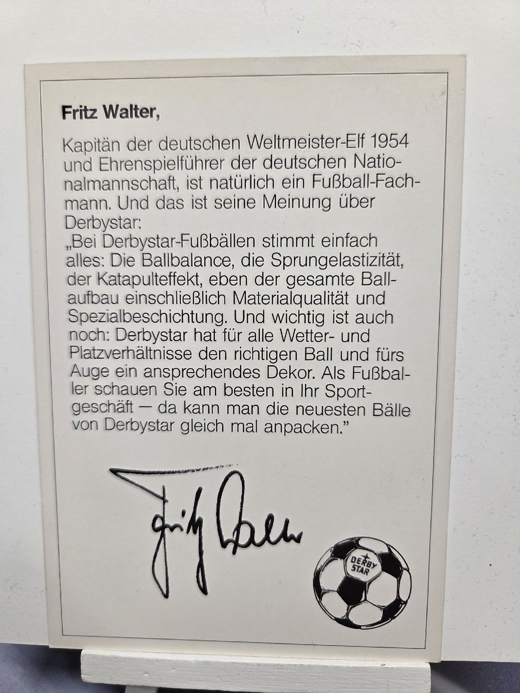 Autografi: Fritz Walter Fussballer  – Usato da Wetzikon ZH venduto da AmacherM 1