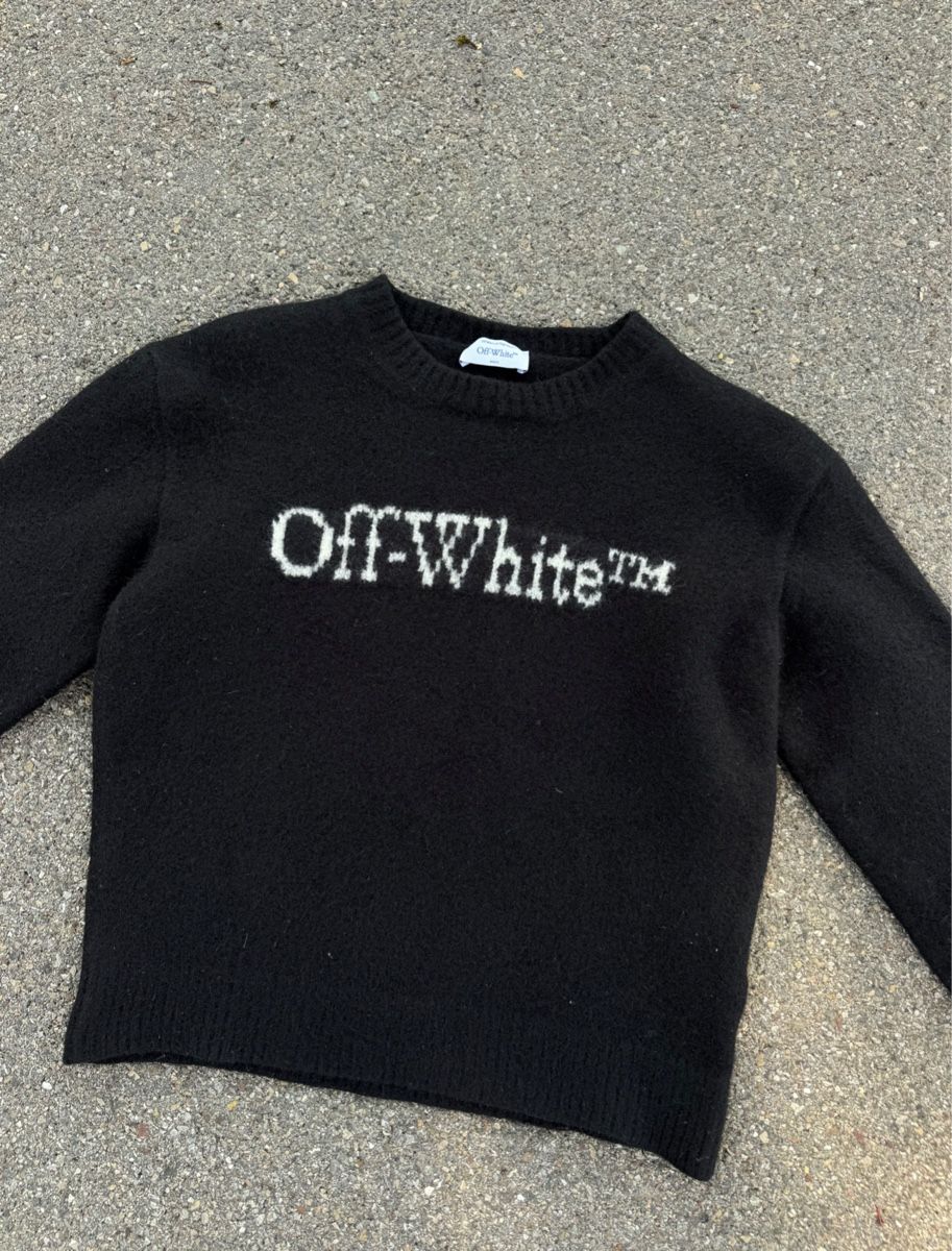 Off-White Maglioni & Felpe: OFF-WHITE WOOL KNIT SWEATER BLACK FITS M – Usato da Effretikon venduto da syrrrrre 2