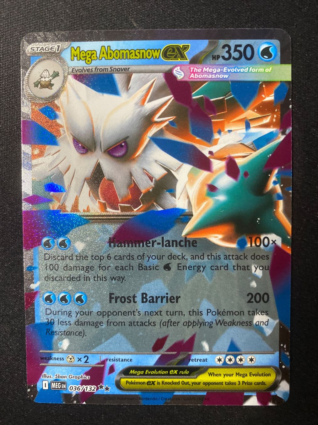 Pokémon Carte collezionabili: Mega Abomasnow ex 36 - Mega Rexblisar - Mega Evolution - EN – Nuovo (secondo la descrizione) da Hausen AG venduto da Shrade
