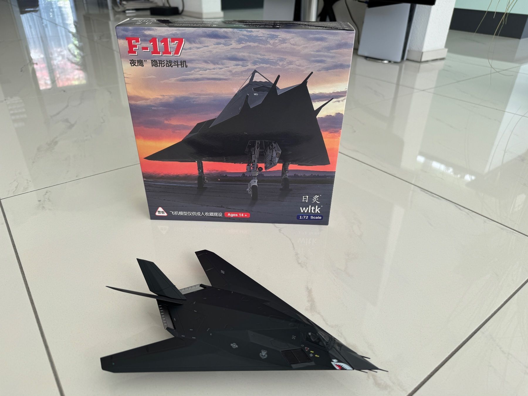Modellbausätze & Standmodelle: F-117 Stealth-Flugzeugmodell - Diecast Kampfjet-Replik 1:72 – Neu (gemäss Beschreibung) aus Hünenberg See von Rroger911 1