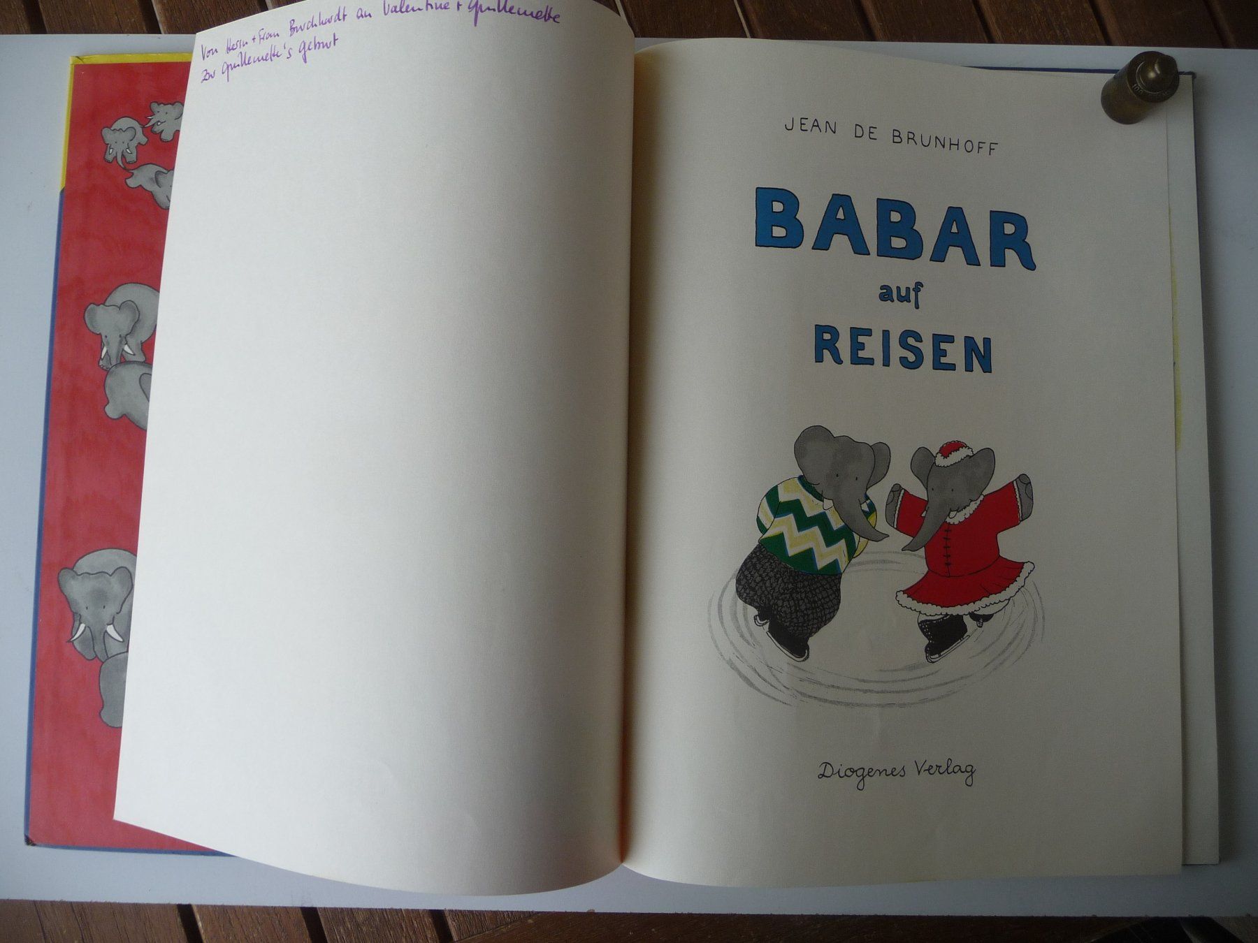 Libri: JEAN DE BRUNHOFF - BABAR AUF REISEN – Usato da Aesch BL venduto da Imoonlight 1