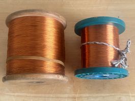 Kupferdraht auf Spulen 2 Stk. Spezial 0,45 mm Lotan