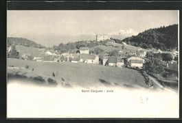 AK Saint Cergues /Jura, Teilansicht