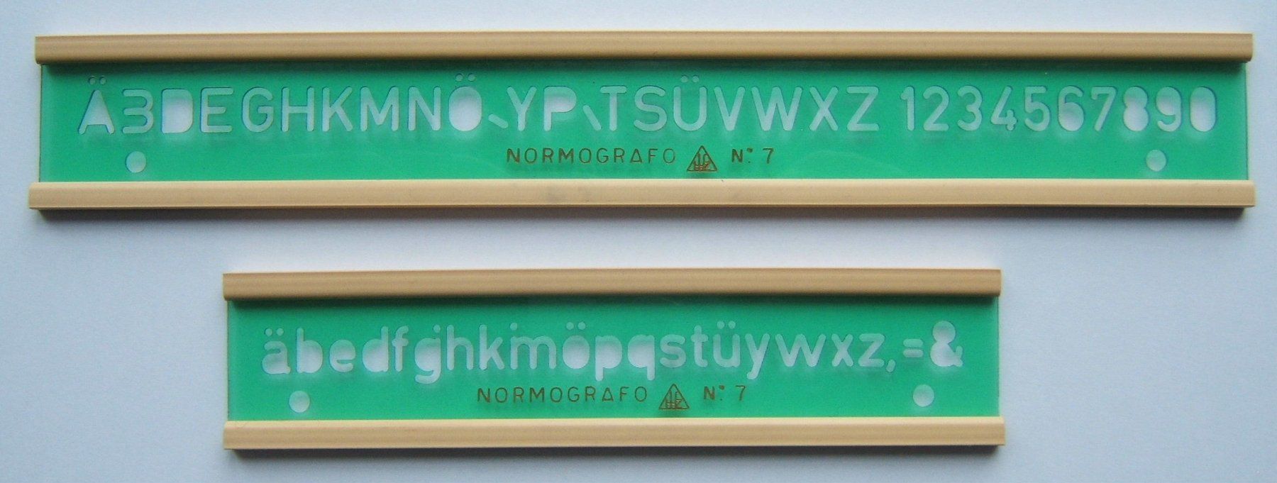 Schablonen: NORMOGRAFO NO. 7 IN OVP – Gebraucht aus Brunnen von Nonne04 1