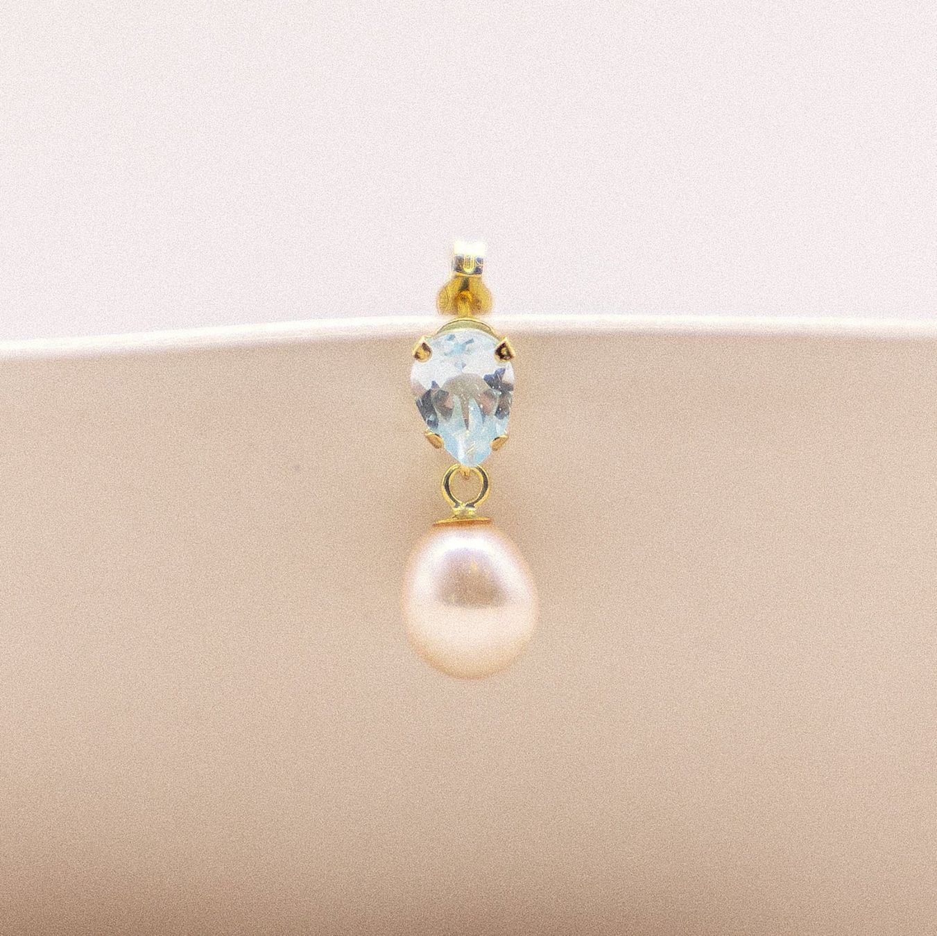 Perles (synthétiques): Perlen und echtem Topas gold – Neuf avec emballage d'origine à Hemmental par 18kGold 1