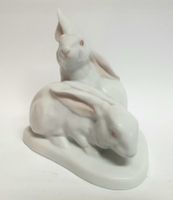 Porzellan Porzellanfigur Hasen Lapin  Herend Hungary