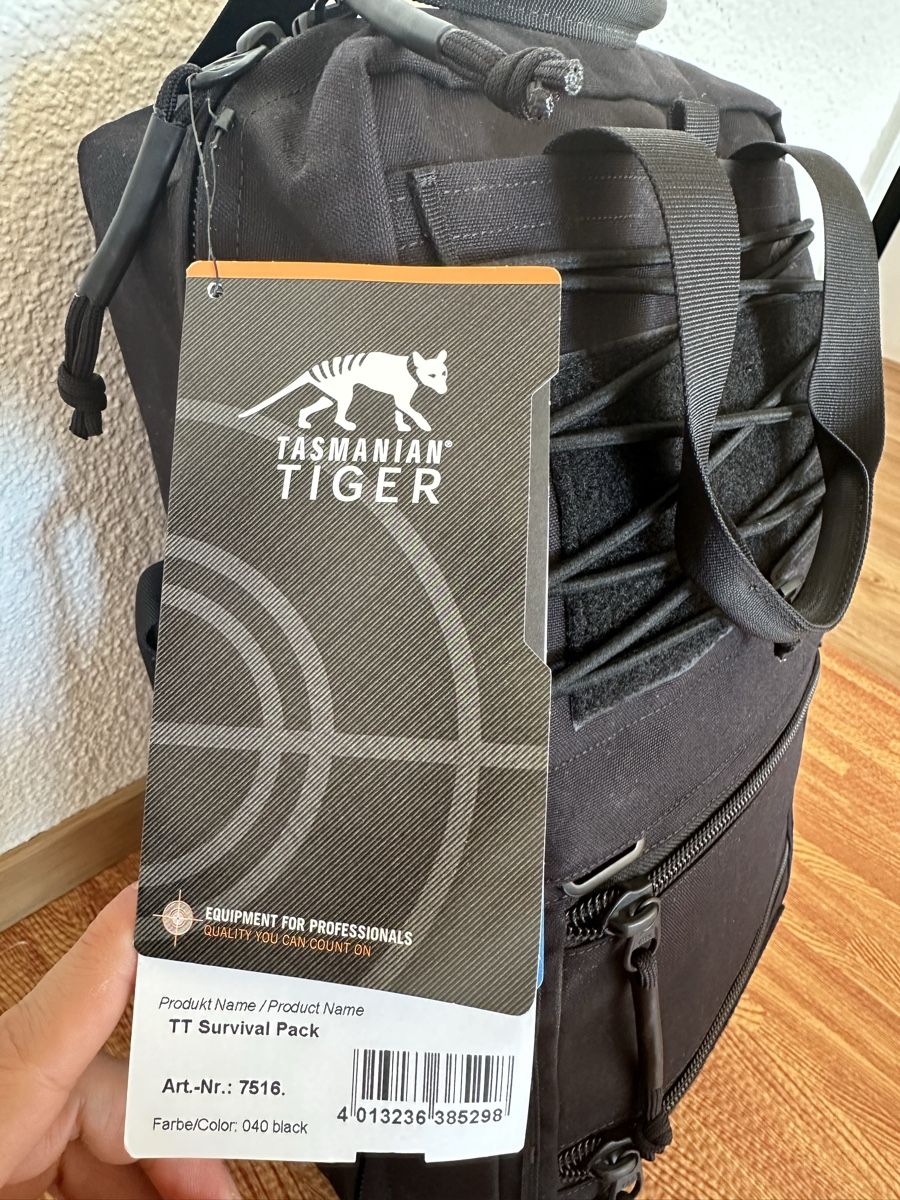 Tatonka Zaini: Tasmanian Tiger Black Survival Pack – Nuovo (secondo la descrizione) da Steinhausen venduto da casaplia 1