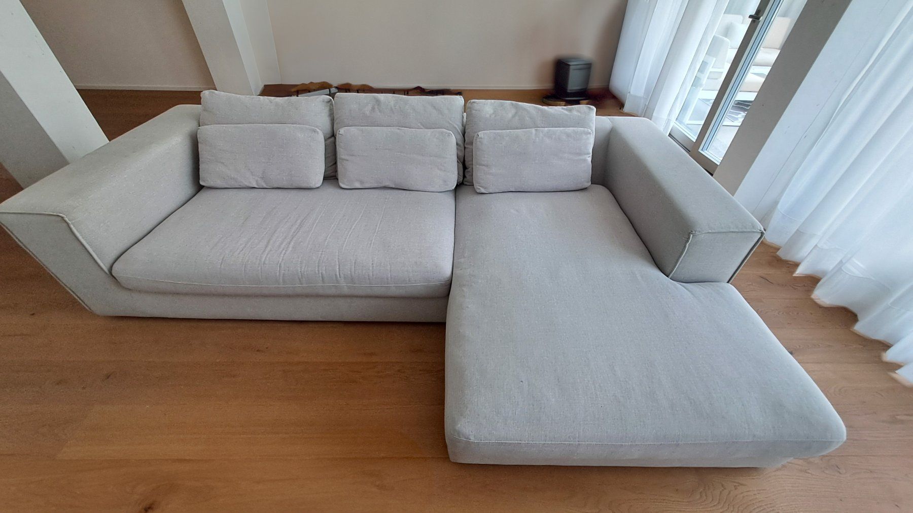 Pfister Sofas: Ecksofa hellgrau Stoff Brindisi Xora – D'occasion à Winterthur par mag_6zt2