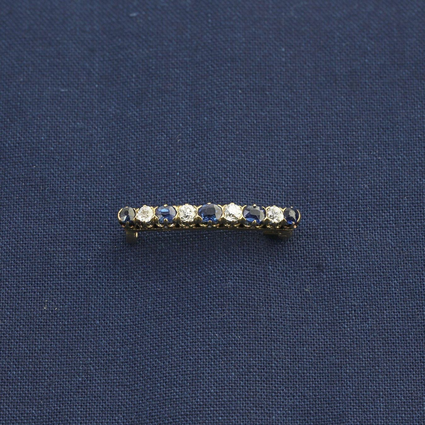 Spille & Fermagli: Diamant Saphire Brosche – Usato da Zürich venduto da Vintage-Jewellery 2