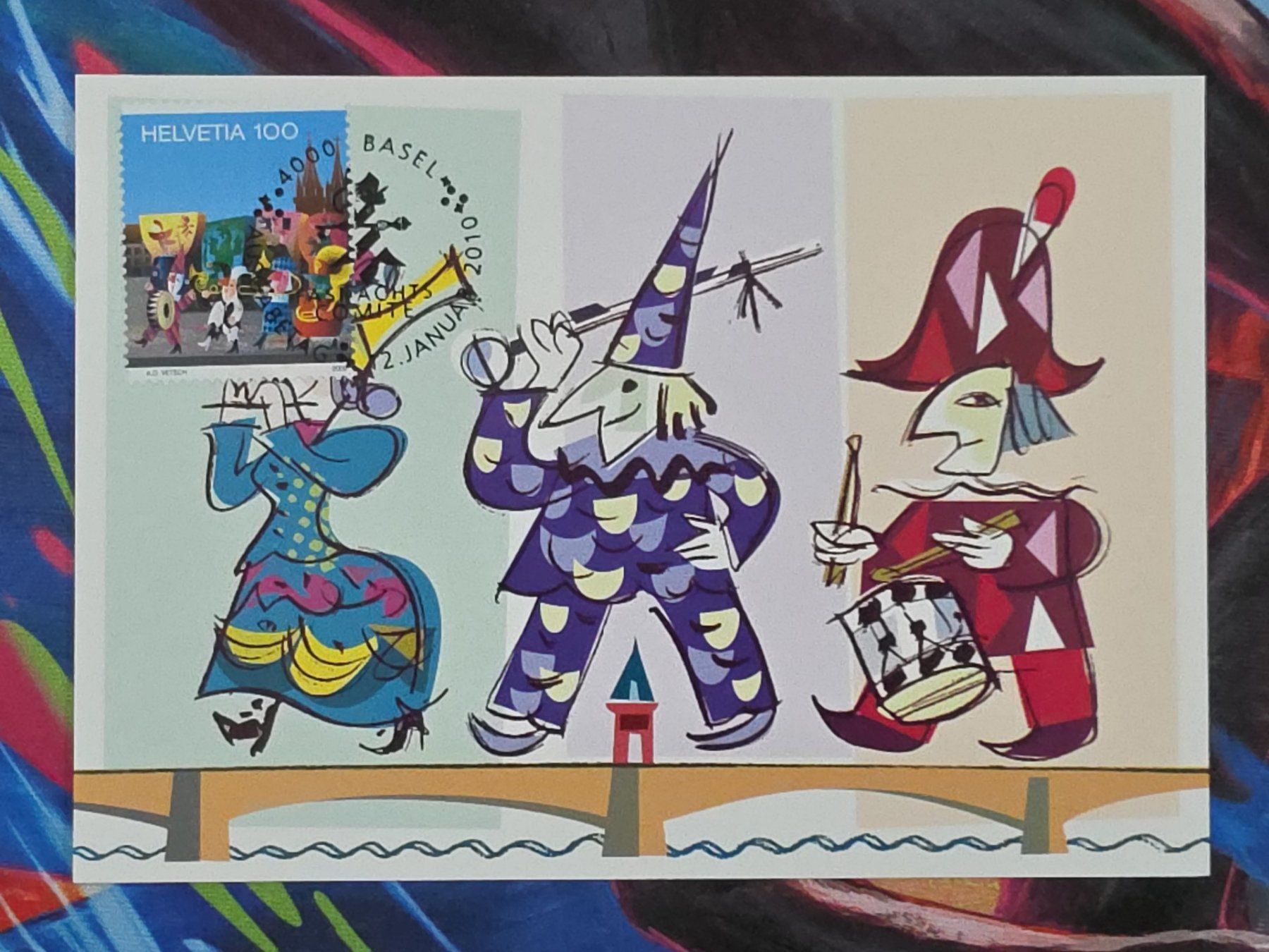 Cartoline postali: CL26 Carte Postale + Timbre Suisse 2010 – Usato da Cousset venduto da Patrick_Collections