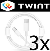 3x iPhone SE X 11 12 13 14 Pro Max Ladekabel USB C Lightning