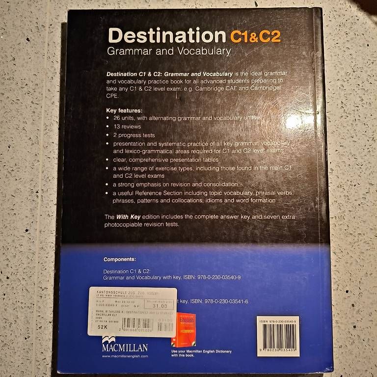 Libri: Destination C1 & C2 (Cambridge) – Usato da Zug venduto da goodread 1
