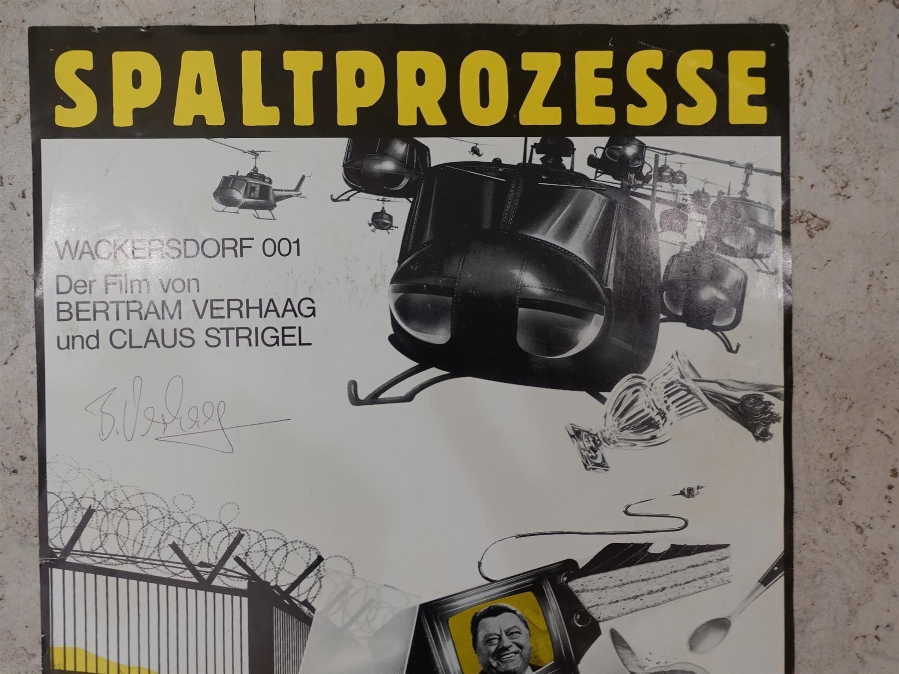 Poster & Bilder: Original Kinoplakat: Spaltprozesse – Gebraucht aus Gutenswil von Optico 1