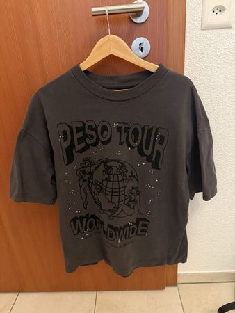 Peso Tour Worldwide Rhinestone Tee Grey