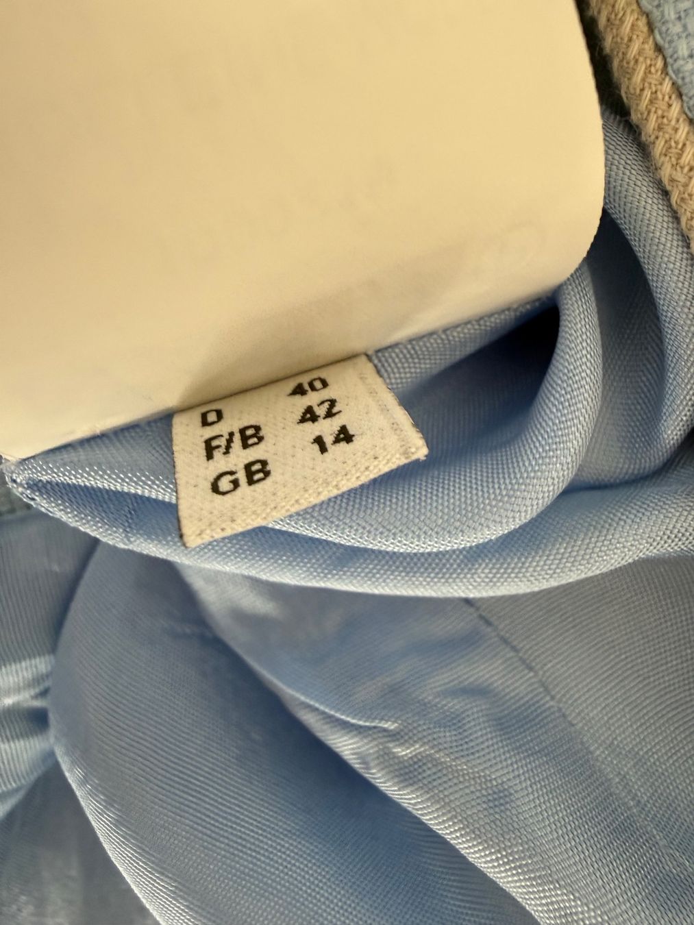 Madeleine Giacche: Madeleine Long-Blazer Gr.40 hellblau / Leinen Baumwolle – Usato da Zollikon venduto da dorean 7