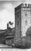 THUN Ringmauer mit altem Turm und Schloss