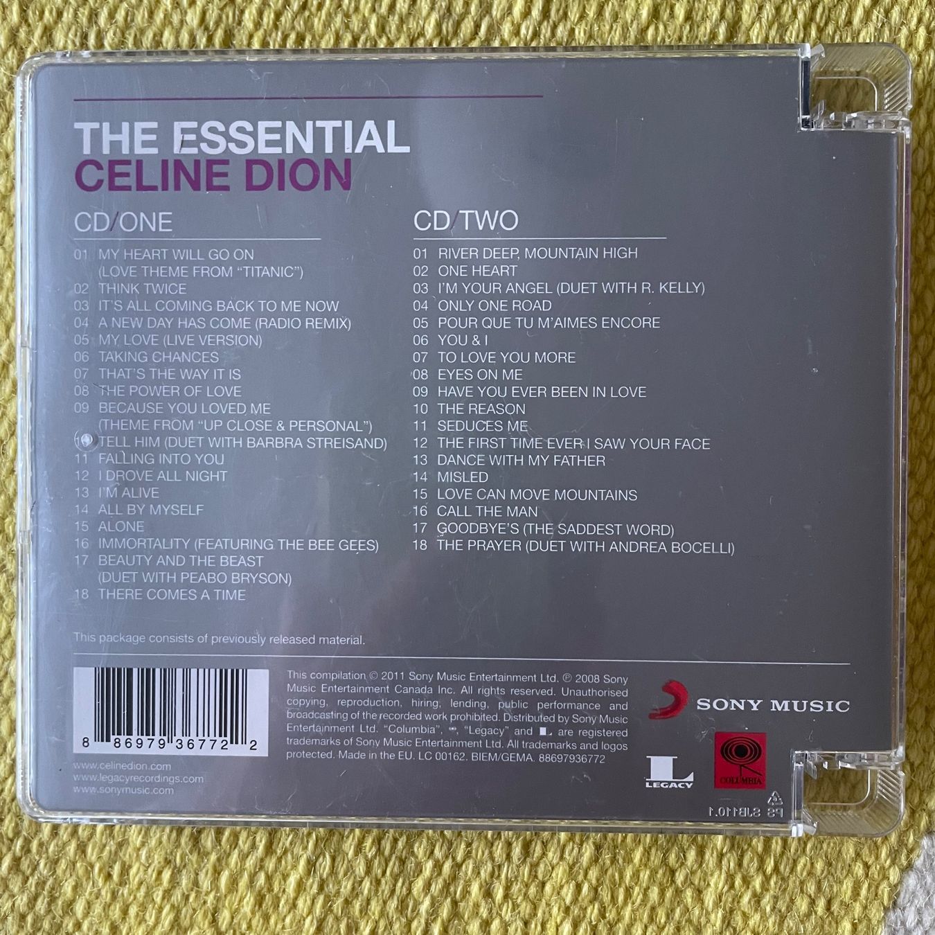 CDs: CÉLINE DION-2CD THE ESSENTIAL – Gebraucht aus Rorschacherberg von CD-Roli 1
