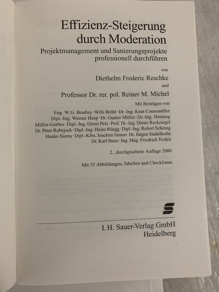 Libri: Effizienz-Steigerung durch Moderation Buch 2. Auflage – Usato da Erlenbach ZH venduto da Ritschly 2