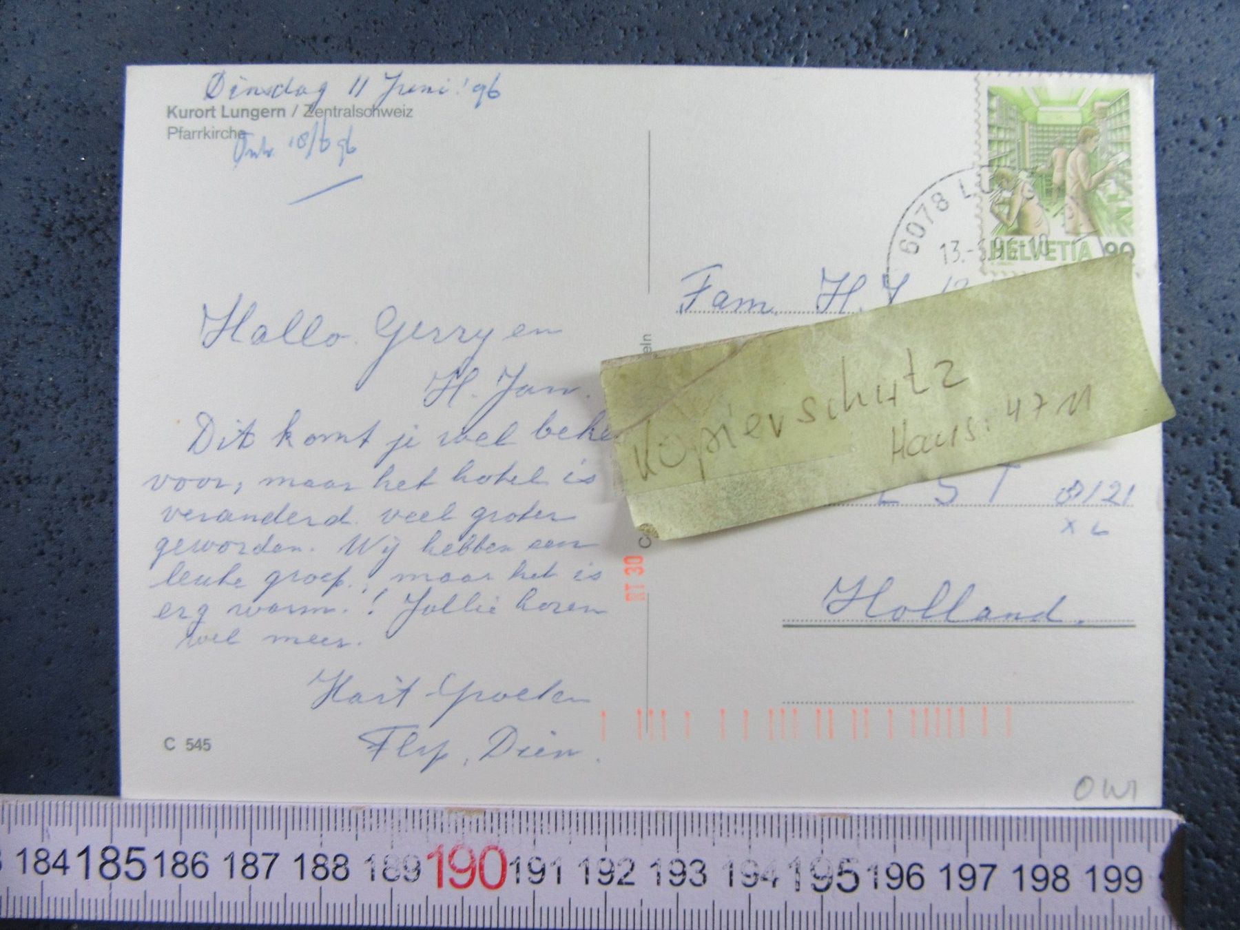 Cartes postales: LUNGERN ONW AK – D'occasion à Ettingen par Hausi4711 1