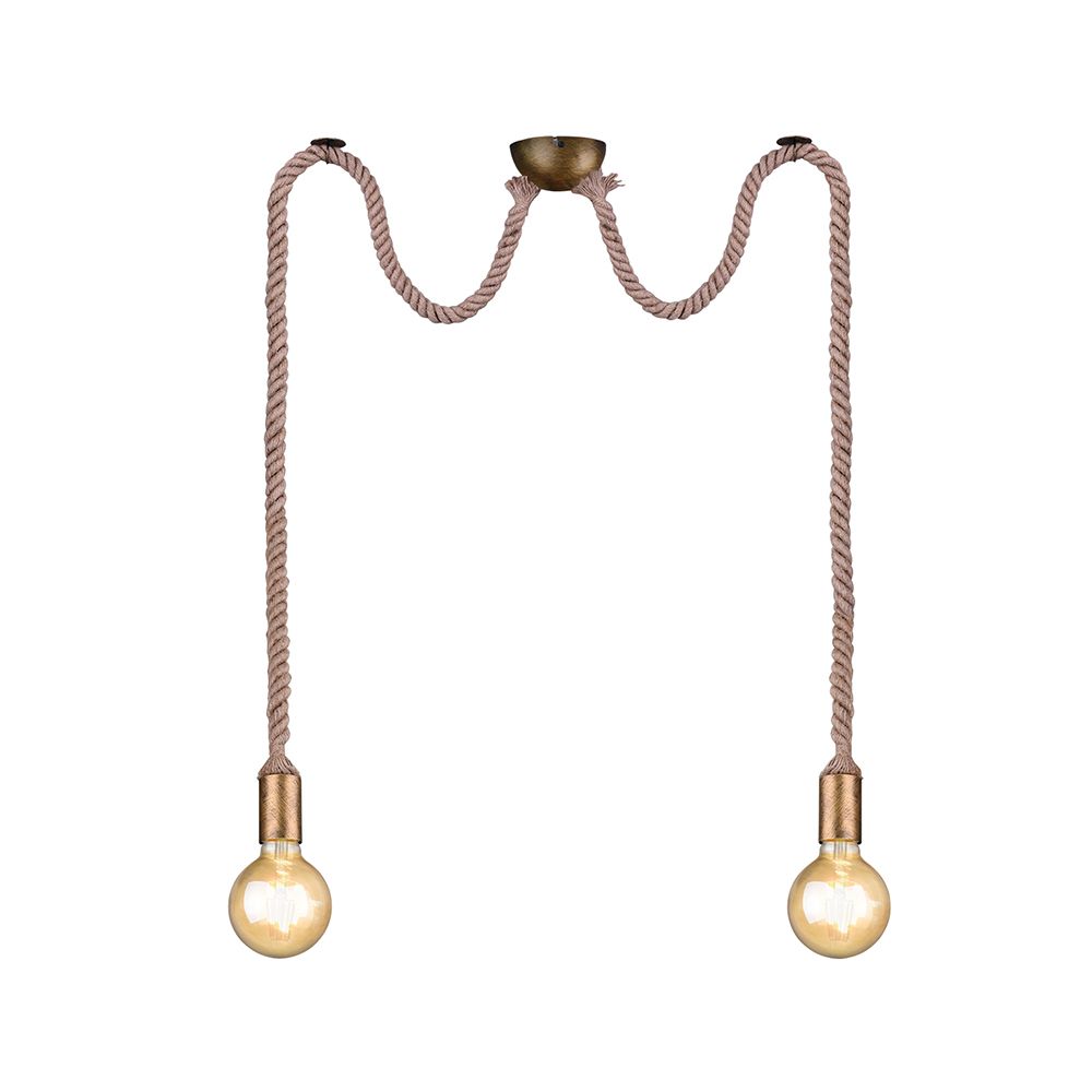 Lampadari & plafoniere: Pendelleuchte, Altmessing, 150 cm Höhe  – Nuovo (secondo la descrizione) da Kreuzlingen venduto da Smart-Light 7