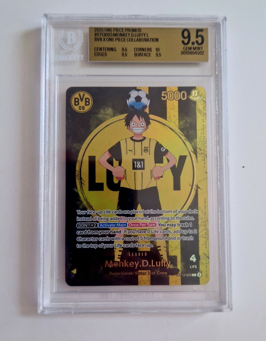 Bandai Sammelbilder & Trading cards: Monkey d luffy ST13 BVB Promo Karte psa 10 ? – Gebraucht aus Brugg AG von Sasch09
