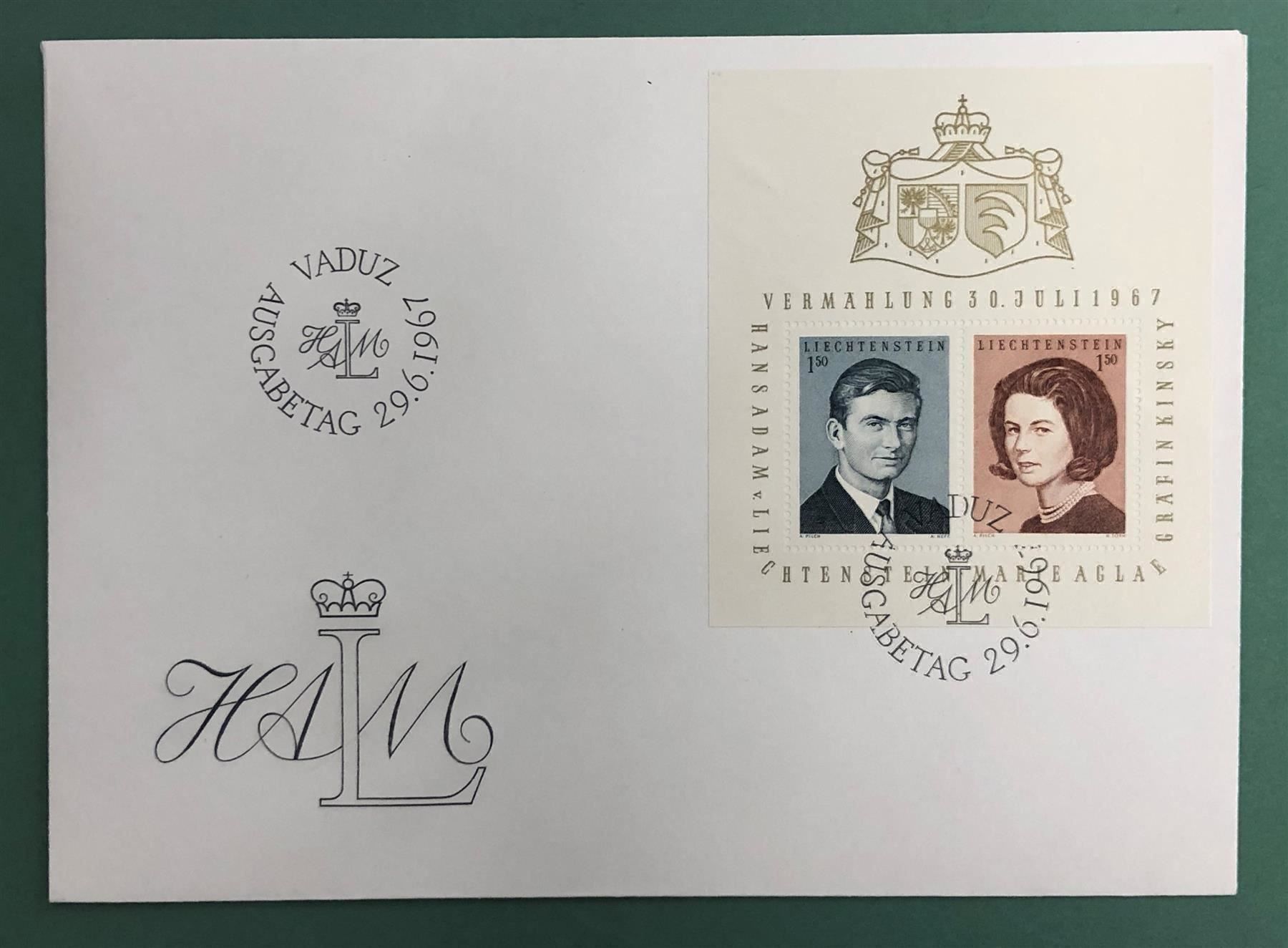 Tutti i francobolli: VERMÄHLUNG 1967**/ET/FDC – Nuovo (secondo la descrizione) da Oberwil BL venduto da SALOB 1