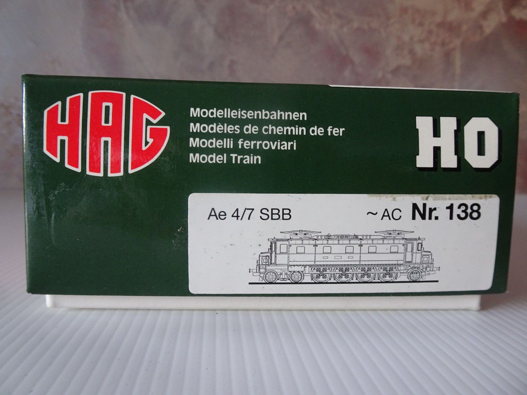 Hag Modellini di ferrovie: HAG 138 Ae 4/7 SBB-CFF - AC - OVP – Usato da Puidoux venduto da nounours63 8