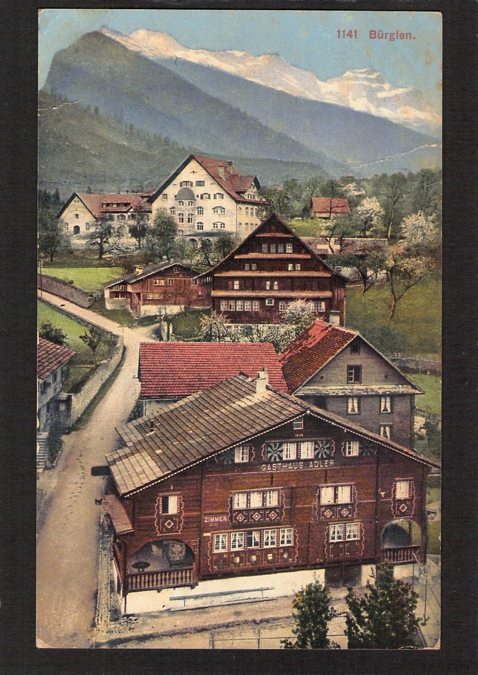 Cartoline postali: #Bürglen UR , gel. 1937 – Usato da Reichenburg venduto da Pipo-67