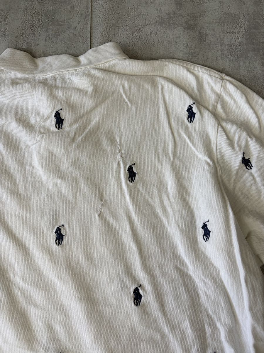 Ralph Lauren Polos: Polo Ralph Lauren blanc Multi logo bleu - XL QR code #25 – Neuf (Voir description) à Hauterive NE par Leo_o 6