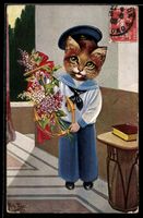 Arthur Thiele: Katze im Matrosenanzug mi