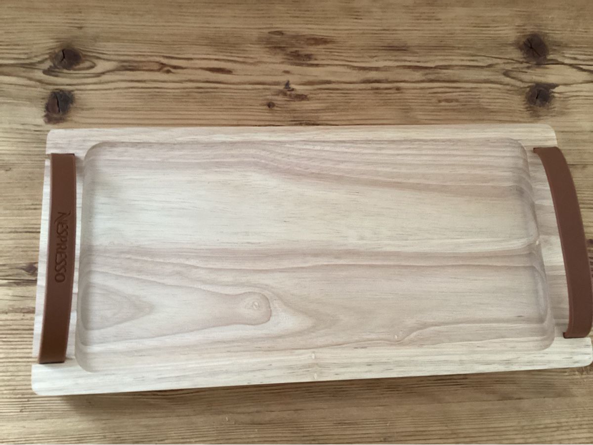 Holzartikel: Nespresso Holz Servierbrett neu – Neu und originalverpackt aus Wassen UR von SABDOM 2