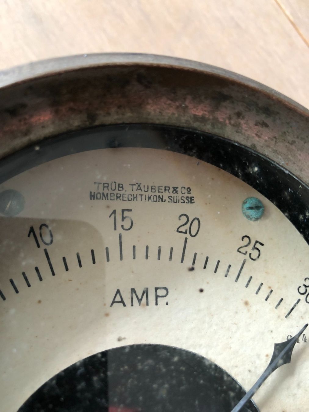 Messen: Antiker Ampere-Meter, bis 30 Amp. – Gebraucht aus Siebnen von Trans-Am 2