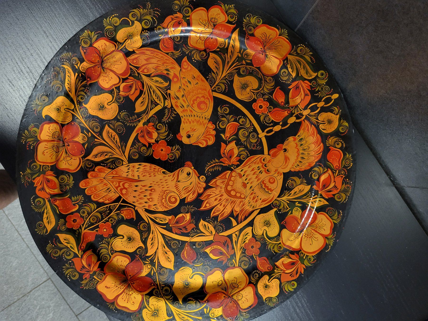 Assiettes: Wandteller, China ca. 1930, Holz – D'occasion à Locarno par ernsthofmann 1