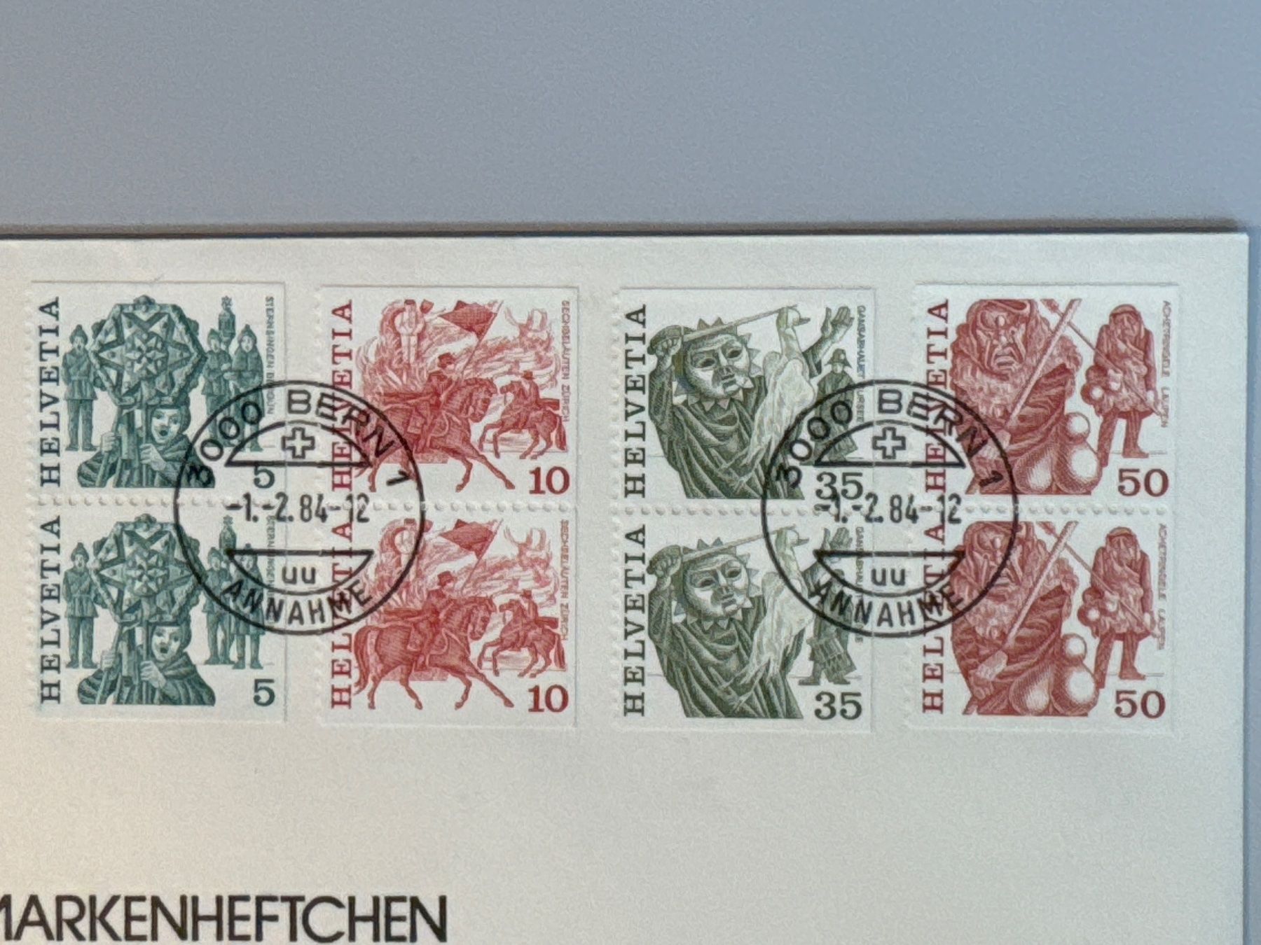 Tutti i francobolli: 1984 Markenheftchen mit ungezähnten Marken – Usato da Küssnacht am Rigi venduto da mic_xr8d 1