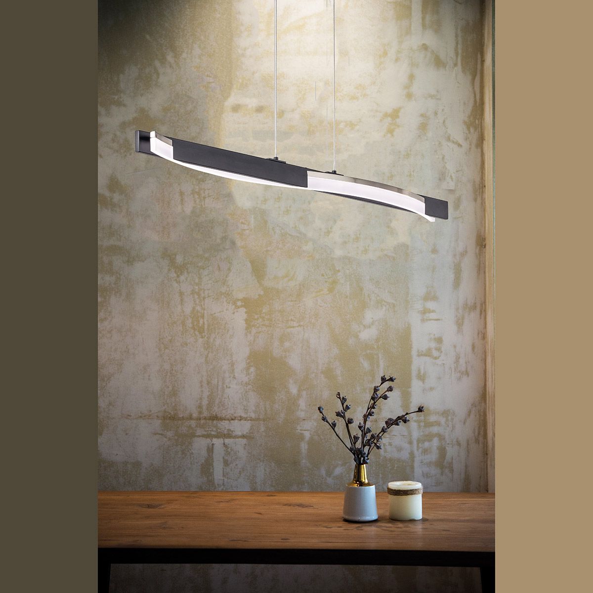 Lampadari & plafoniere: LED Pendelleuchte, 95 cm x 7 cm, Dimmer – Nuovo (secondo la descrizione) da Kreuzlingen venduto da Smart-Light 1