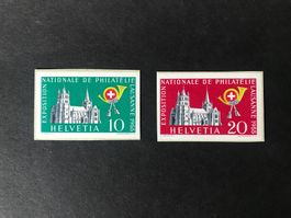 1955, Gedenkblock Einzelwerte W33 +W34 **