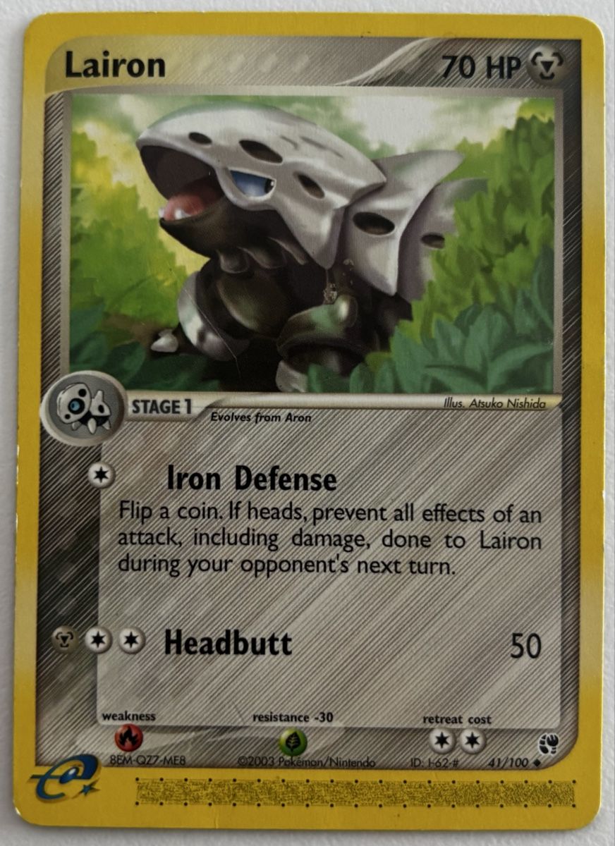 Pokémon Carte collezionabili: Pokémon Lairon 41/100 EX Sandstorm EN 2003 e-Reader – Nuovo (secondo la descrizione) da Algetshausen venduto da Carrhard