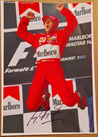 Michael Schumacher original Autogramm 18*27cm