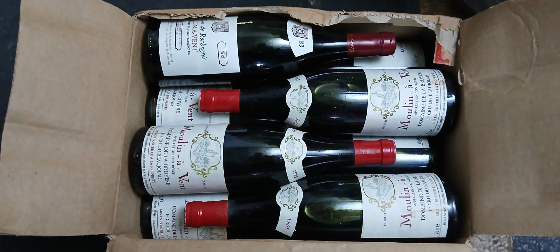 Vino: 12 Fl. MOULIN-à-VENT 1983 Appellation controllée – Nuovo (secondo la descrizione) da Schinznach-Bad venduto da Chico_Bo 3