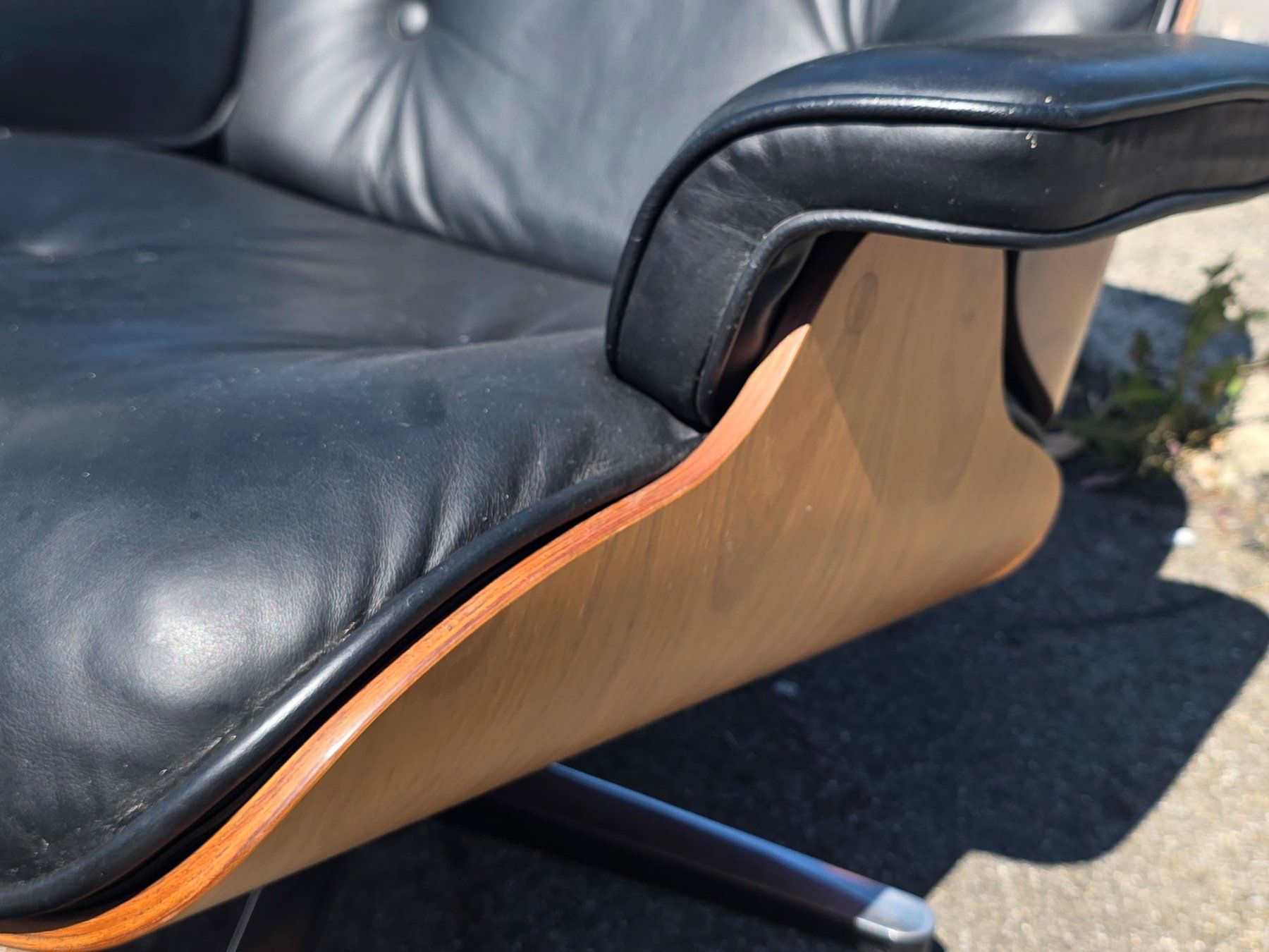 Poltrone: Cofemo Lounge Chair mit Ottoman - Leder schwarz - Ref. 05/71 – Usato da Au ZH venduto da BrockiAu 4