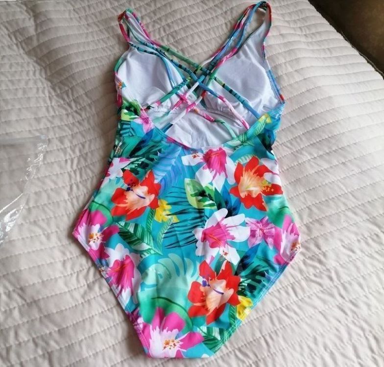 Maillot De Bain Bébé Fille Sterntaler - Imprimé Fleuri Avec Volants