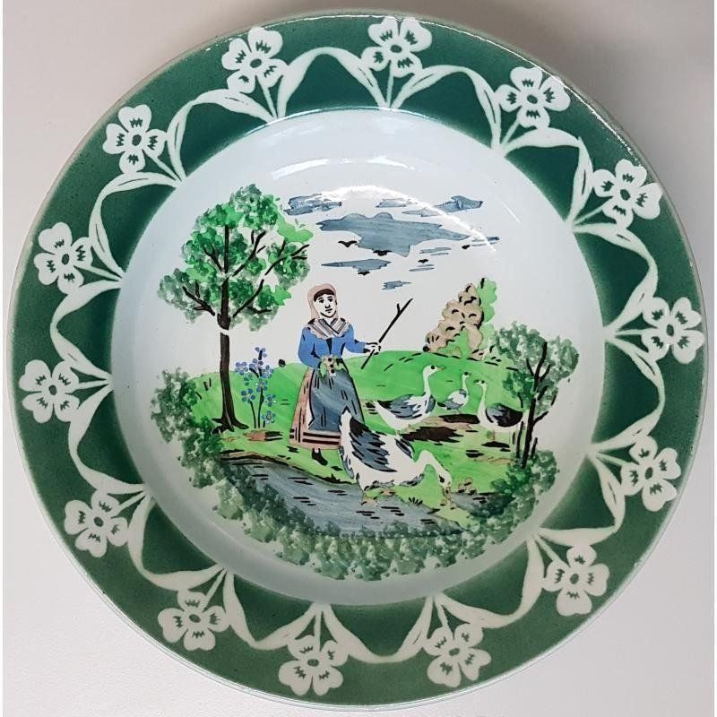 Piatti: Wandteller Jugendstil Landschaft – Usato da Kaltbrunn venduto da Condor2