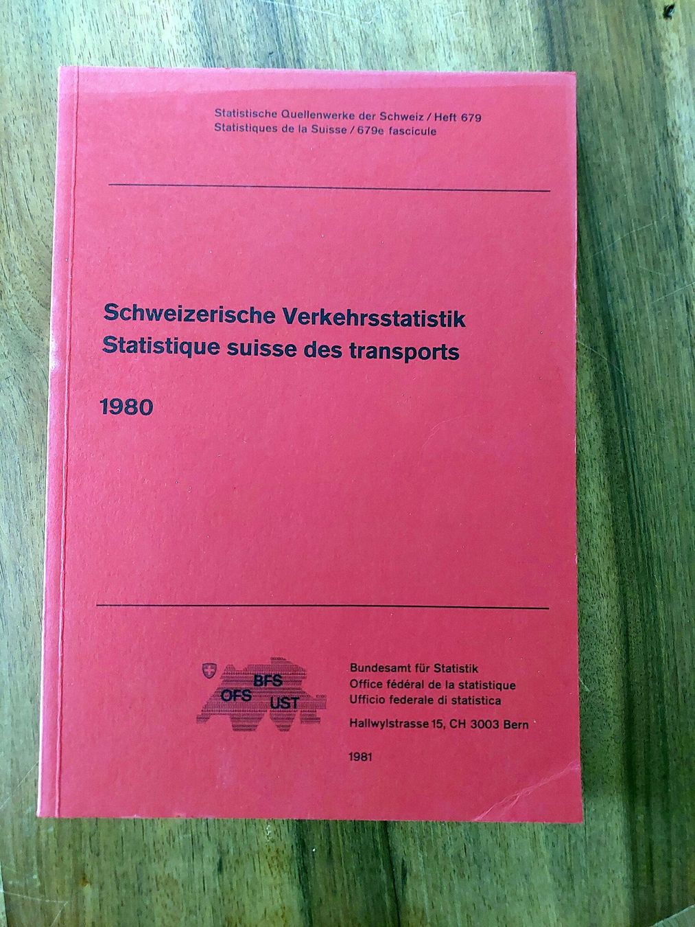 Bücher: Schweizerische Verkehrsstatistik - 1980 – Gebraucht aus Schönenwerd von Steidi