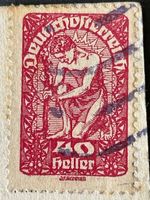 Österreich 7 Briefmarken antik 1916-1922 Heller + Kronen ✔️