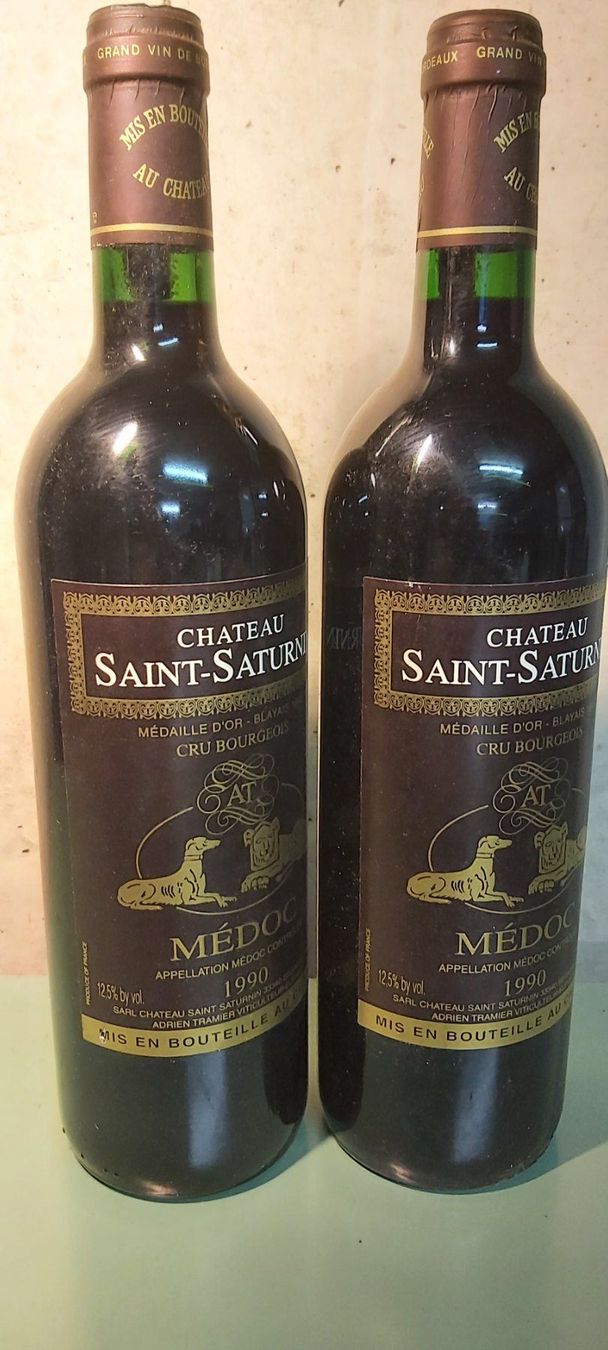 Wein: 2 Flaschen Château St. Saturnin 1990 – Neu (gemäss Beschreibung) aus Uffikon von Betterwo 1