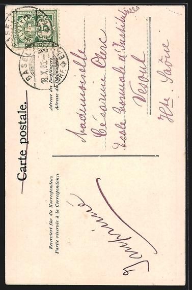 Cartoline postali: Basel, Strassenpartie bei der Pauluskirc – Usato da Berlin venduto da bartko-reher 1