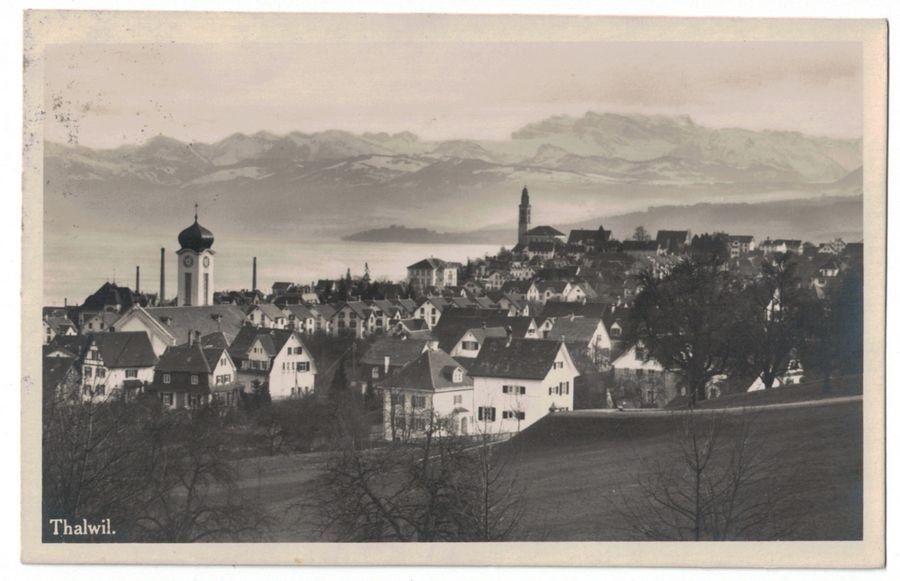 Cartoline postali: Thalwil, gelaufen 1925 – Usato da Frauenfeld venduto da POML