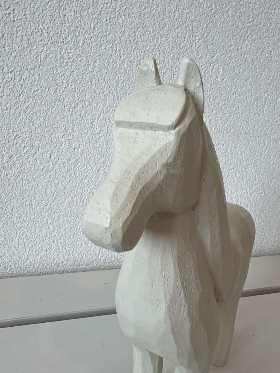 Figuren: Holzpferd weiss Figur Dekoration Deko Objekt – Neu (gemäss Beschreibung) aus Gossau SG von Olivera11 1