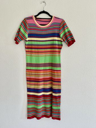 Strickkleid gestreift bunt  Gr.S